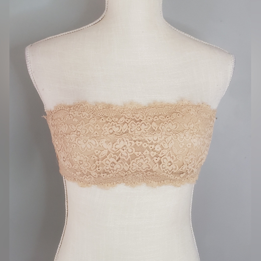 Aerie Lace Bandeau in Tan
